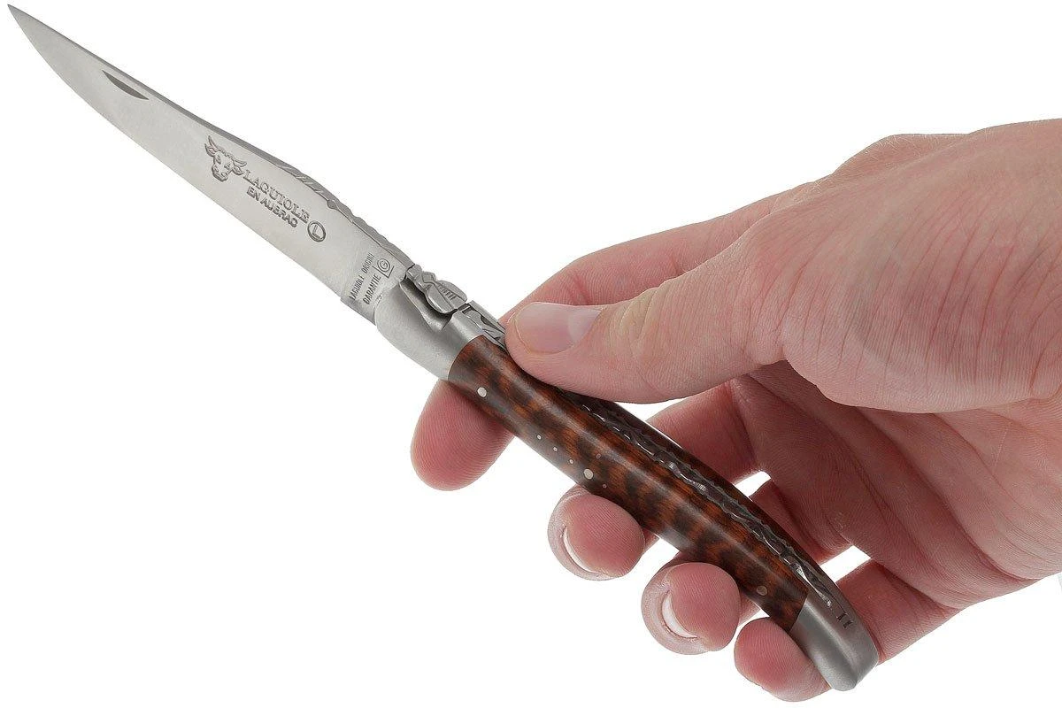 Laguiole En Aubrac HP 12cm Snakewood Limado A Mano L0212AMH-FSI1 9 Laguiole En Aubrac HP 12cm Snakewood Limado A Mano L0212AMH-FSI1 - Imagen 7