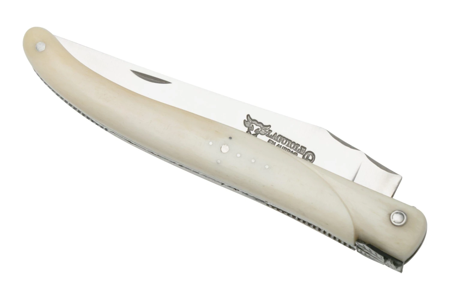 Laguiole En Aubrac Le Perlé 12 Cm L0512OS6J3 Full Handle Hueso Blanco 6 Laguiole En Aubrac Le Perlé 12 Cm L0512OS6J3 Full Handle Hueso Blanco - Imagen 4