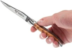 Laguiole En Aubrac 12cm Double Plates, Olive Burl Limado A Mano, L0712LLI-FSJ1 -Viper Ventas AUL0712LLI FSJ1 07 laguiole en aubrac aul0712lli fsj1 07