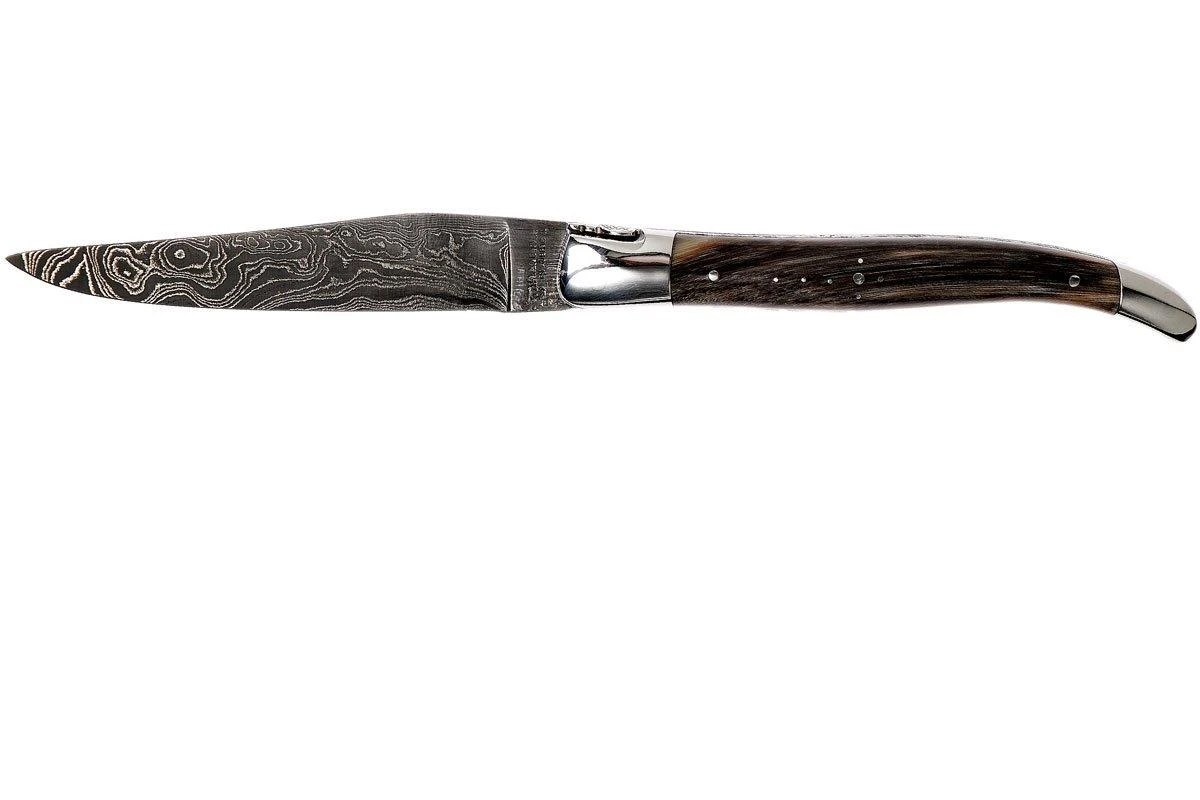 Laguiole En Aubrac 12 Cm Navaja Damascata, Full Handle Cuerno L0712PCI-FFI1 3 Laguiole En Aubrac 12 Cm Navaja Damascata, Full Handle Cuerno L0712PCI-FFI1