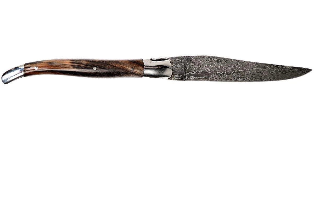 Laguiole En Aubrac 12 Cm Navaja Damascata, Full Handle Cuerno L0712PCI-FFI1 4 Laguiole En Aubrac 12 Cm Navaja Damascata, Full Handle Cuerno L0712PCI-FFI1 - Imagen 2