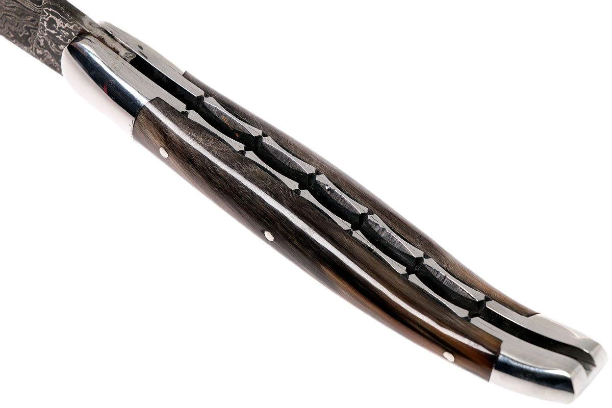 Laguiole En Aubrac 12 Cm Navaja Damascata, Full Handle Cuerno L0712PCI-FFI1 7 Laguiole En Aubrac 12 Cm Navaja Damascata, Full Handle Cuerno L0712PCI-FFI1 - Imagen 5