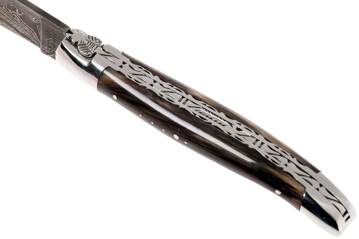Laguiole En Aubrac 12 Cm Navaja Damascata, Full Handle Cuerno L0712PCI-FFI1 9 Laguiole En Aubrac 12 Cm Navaja Damascata, Full Handle Cuerno L0712PCI-FFI1 - Imagen 7