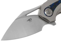 Bestech Nuke BT2107A Grey Blasted Titanium, Blue Marbled Carbon Fibre, Satin Navaja, Diseño Kombou -Viper Ventas BHBT2107A 03 bestech