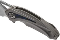 Bestech Nuke BT2107A Grey Blasted Titanium, Blue Marbled Carbon Fibre, Satin Navaja, Diseño Kombou -Viper Ventas BHBT2107A 07 bestech