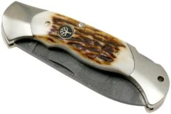 Böker Scout Spearpoint Stag Damascus 112201DAM Cuerno De Ciervo, Navaja -Viper Ventas BO112201DAM 04 boker