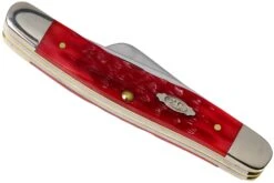 Case Medium Stockman Dark Red Bone, Peach Seed Jig, 31951, 6318 CV Navaja -Viper Ventas CE31951 04 case