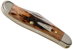 Case Peanut Brown Bone, Peach Seed Jig, 42656, 6220 SS Navaja -Viper Ventas CE42656 04 case
