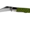 Case Kickstart Mid Folding Hunter Green & Black Carbon Fibre-G10 Weave Smooth, 50711, 101265AC SS Navaja
