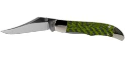 Case Kickstart Mid Folding Hunter Green & Black Carbon Fibre-G10 Weave Smooth, 50711, 101265AC SS Navaja