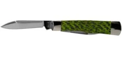 Case Gunstock Green & Black Carbon Fibre-G10 Weave Smooth, 50715, 102130 SS Navaja -Viper Ventas CE50715 03 case