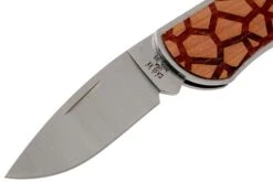 Case X Woodchuck Executive Lockback Brushed Stainless, Giraffe, 64320, M1300L SS Navaja -Viper Ventas CE64320 03 case knives