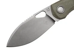 Fox Chilin FX-530-MOD Stonewashed M398, OD Green Micarta Navaja, Diseño Jesper Voxnaes -Viper Ventas FOFX 530 MOD 03 fox