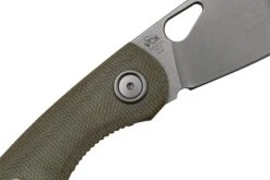 Fox Chilin FX-530-MOD Stonewashed M398, OD Green Micarta Navaja, Diseño Jesper Voxnaes -Viper Ventas FOFX 530 MOD 05 fox