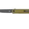 Fox Knives Chnops, FX-543 ALG, Green Aluminum, Black Becut Navaja, Diseño Riccardo Gobbato -Viper Ventas FOFX 543ALG 01 foxknives