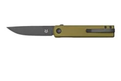 Fox Knives Chnops, FX-543 ALG, Green Aluminum, Black Becut Navaja, Diseño Riccardo Gobbato