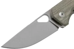 GiantMouse ACE Nimbus V2 Green Canvas Micarta Navaja, Ansø And Voxnaes Design -Viper Ventas GMNIMBUS03 03 giantmouse