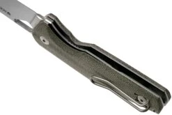 GiantMouse ACE Nimbus V2 Green Canvas Micarta Navaja, Ansø And Voxnaes Design -Viper Ventas GMNIMBUS03 05 giantmouse