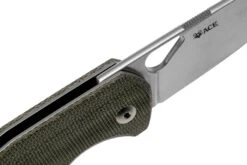 GiantMouse ACE Nimbus V2 Green Canvas Micarta Navaja, Ansø And Voxnaes Design -Viper Ventas GMNIMBUS03 06 giantmouse