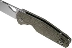 GiantMouse ACE Nimbus V2 Green Canvas Micarta Navaja, Ansø And Voxnaes Design -Viper Ventas GMNIMBUS03 07 giantmouse