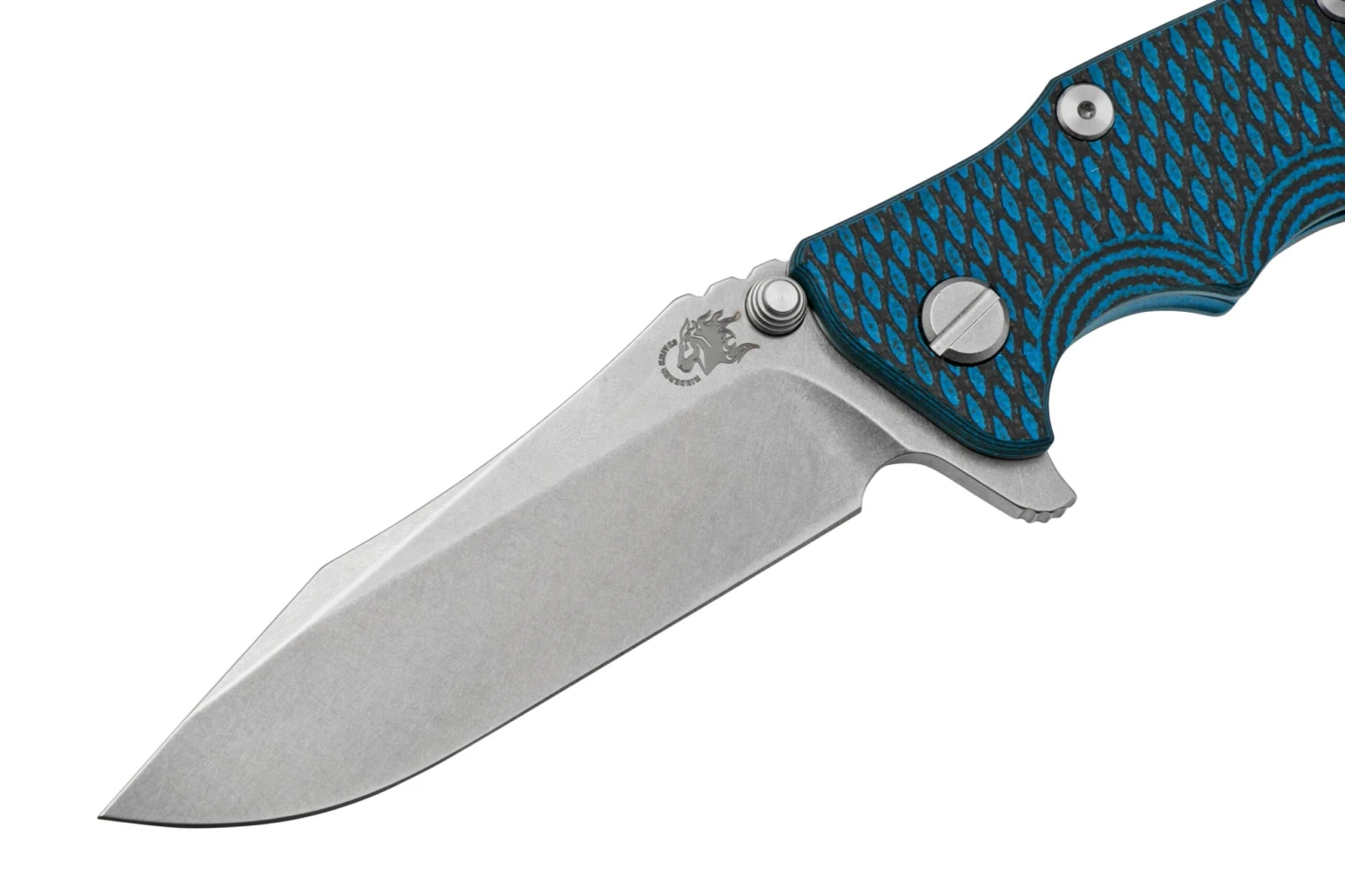 Rick Hinderer Eklipse 3.5” Spearpoint S45VN, Stonewash Blue, Blue Black G10, Navaja 5 Rick Hinderer Eklipse 3.5” Spearpoint S45VN, Stonewash Blue, Blue Black G10, Navaja - Imagen 3