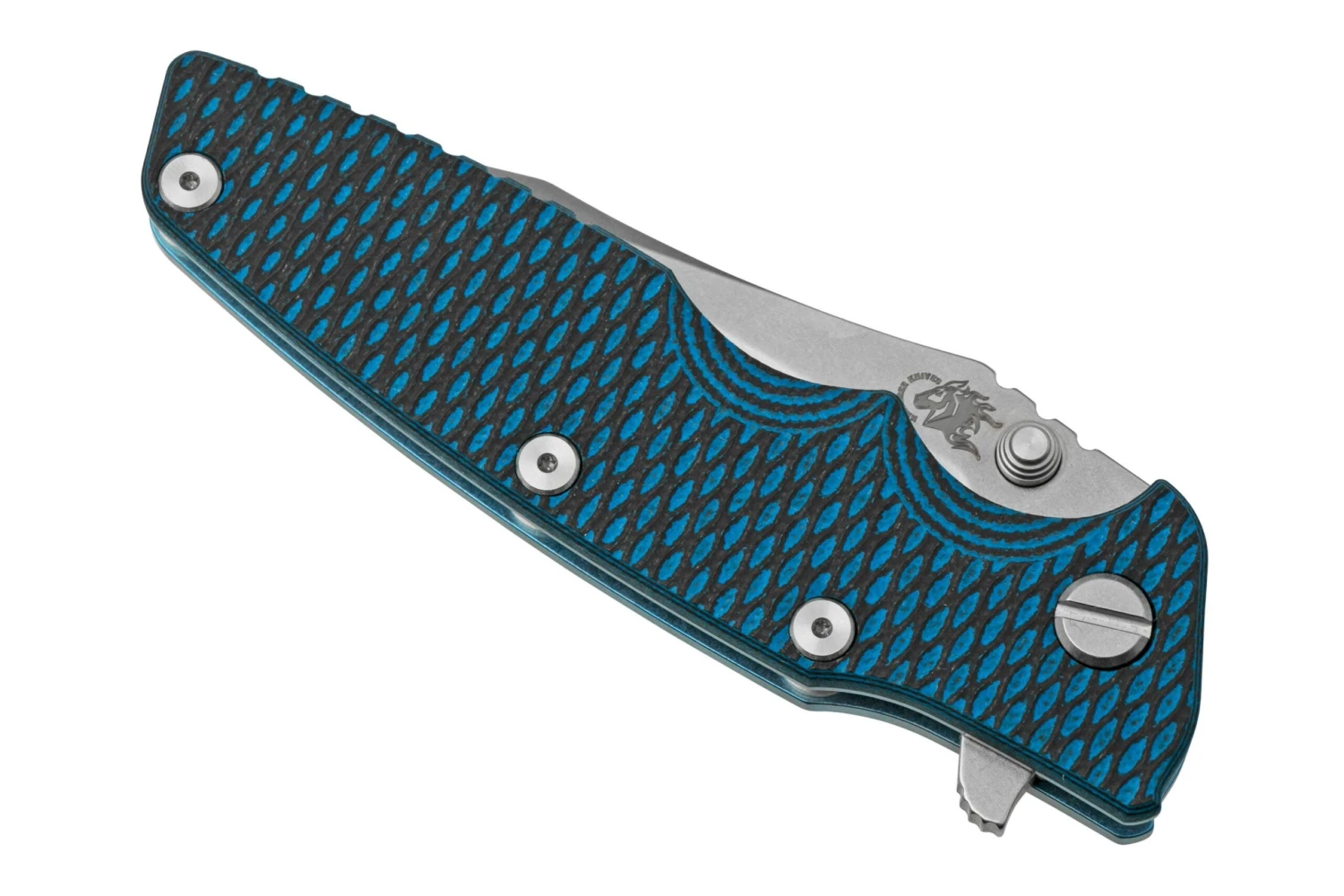 Rick Hinderer Eklipse 3.5” Spearpoint S45VN, Stonewash Blue, Blue Black G10, Navaja 8 Rick Hinderer Eklipse 3.5” Spearpoint S45VN, Stonewash Blue, Blue Black G10, Navaja - Imagen 6