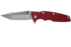 Rick Hinderer Eklipse 3.5” Tanto, CPM 20CV Stonewashed, Red G10 Navaja