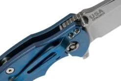 Rick Hinderer Jurassic Spearpoint 20CV Stonewash Blue, Blue-Black G10 Navaja -Viper Ventas HRK JU SP SWB BB 06 rick hinderer knives