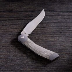 Jack Wolf Cyborg Jack CYBO-01-GRN Green Canvas Micarta, Navaja Slipjoint -Viper Ventas JW CYBO 01 GRN 03 jackwolf