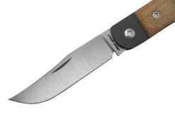 Jack Wolf Javelina Jack, JAVEL-01-NAT, Natural Canvas Micarta Navaja Slipjoint -Viper Ventas JW JAVEL 01 NAT 03 jackwolf