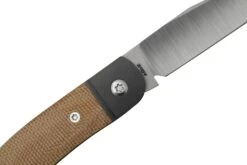 Jack Wolf Javelina Jack, JAVEL-01-NAT, Natural Canvas Micarta Navaja Slipjoint -Viper Ventas JW JAVEL 01 NAT 05 jackwolf