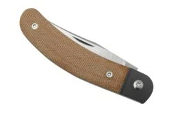 Jack Wolf Javelina Jack, JAVEL-01-NAT, Natural Canvas Micarta Navaja Slipjoint -Viper Ventas JW JAVEL 01 NAT 06 jackwolf
