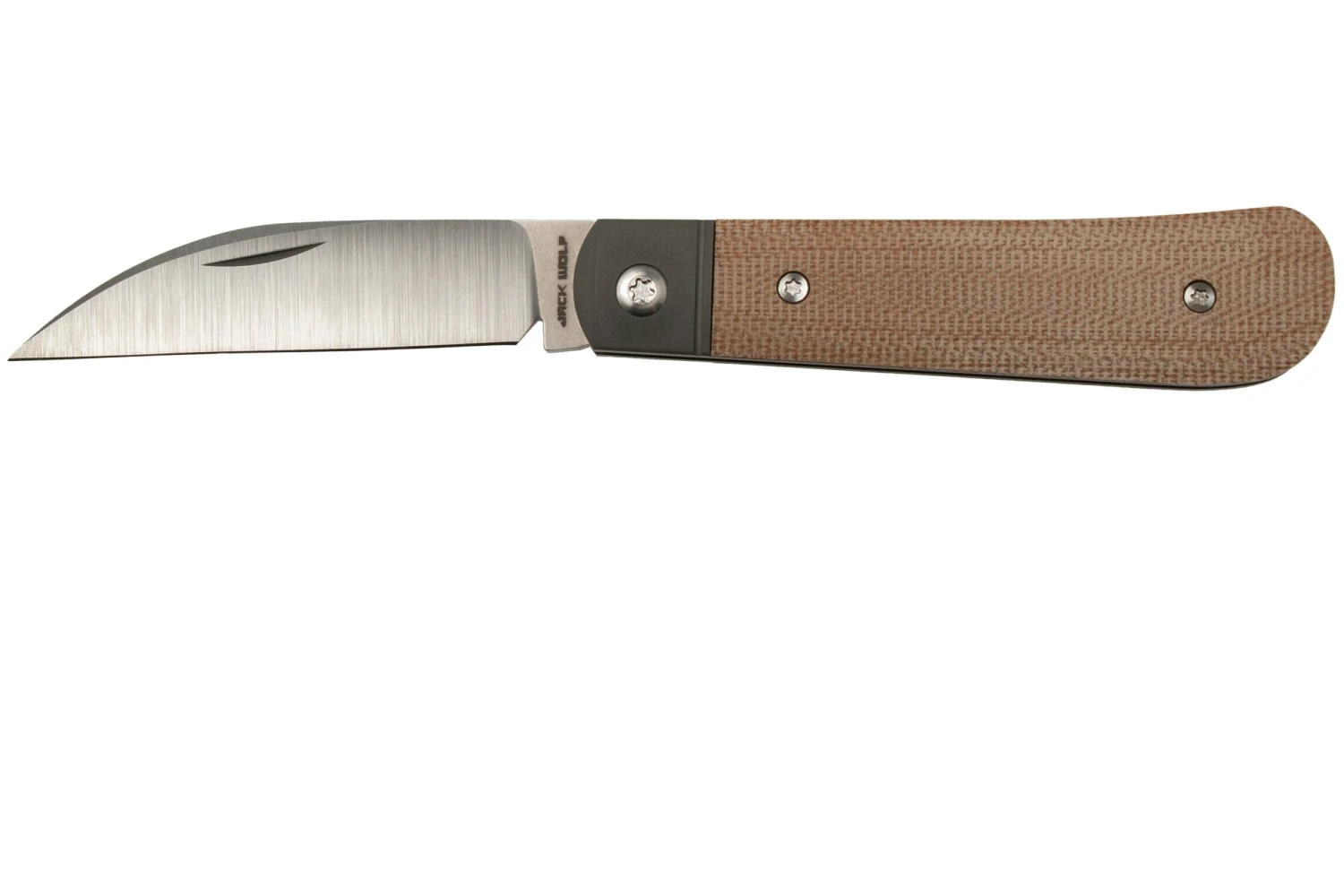 Jack Wolf Laid Back Jack, Natural Canvas Micarta LAIDB-01-NAT Navaja Slipjoint 3 Jack Wolf Laid Back Jack, Natural Canvas Micarta LAIDB-01-NAT Navaja Slipjoint