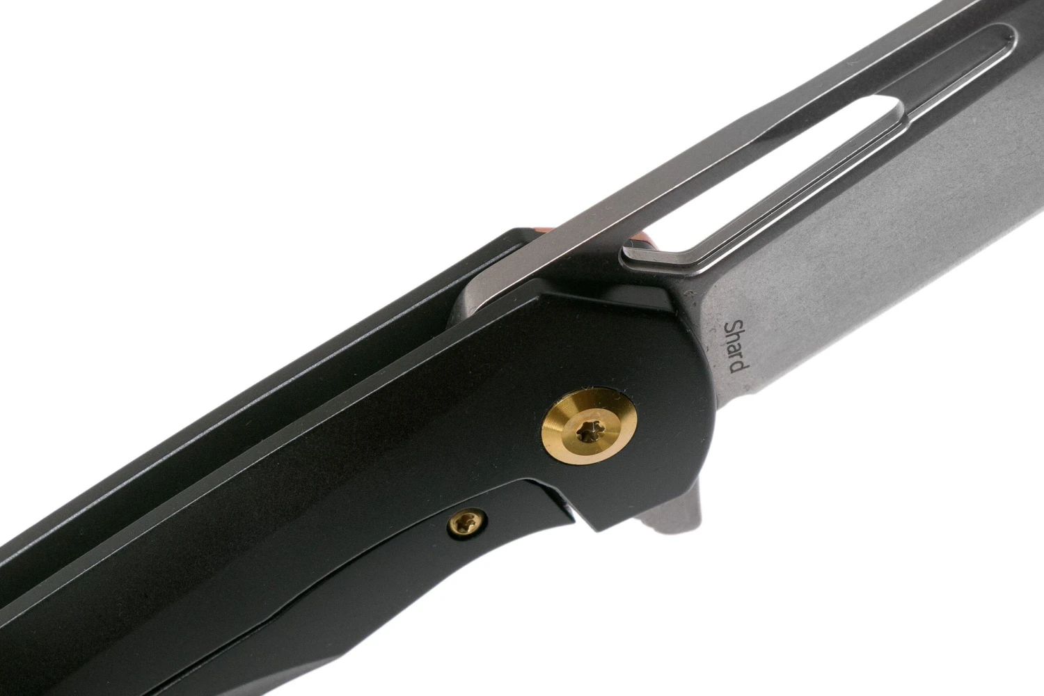 Kansept Shard K1006A7 Black Titanium, Copper Inlay Navaja, Kim Ning Design 8 Kansept Shard K1006A7 Black Titanium, Copper Inlay Navaja, Kim Ning Design - Imagen 6