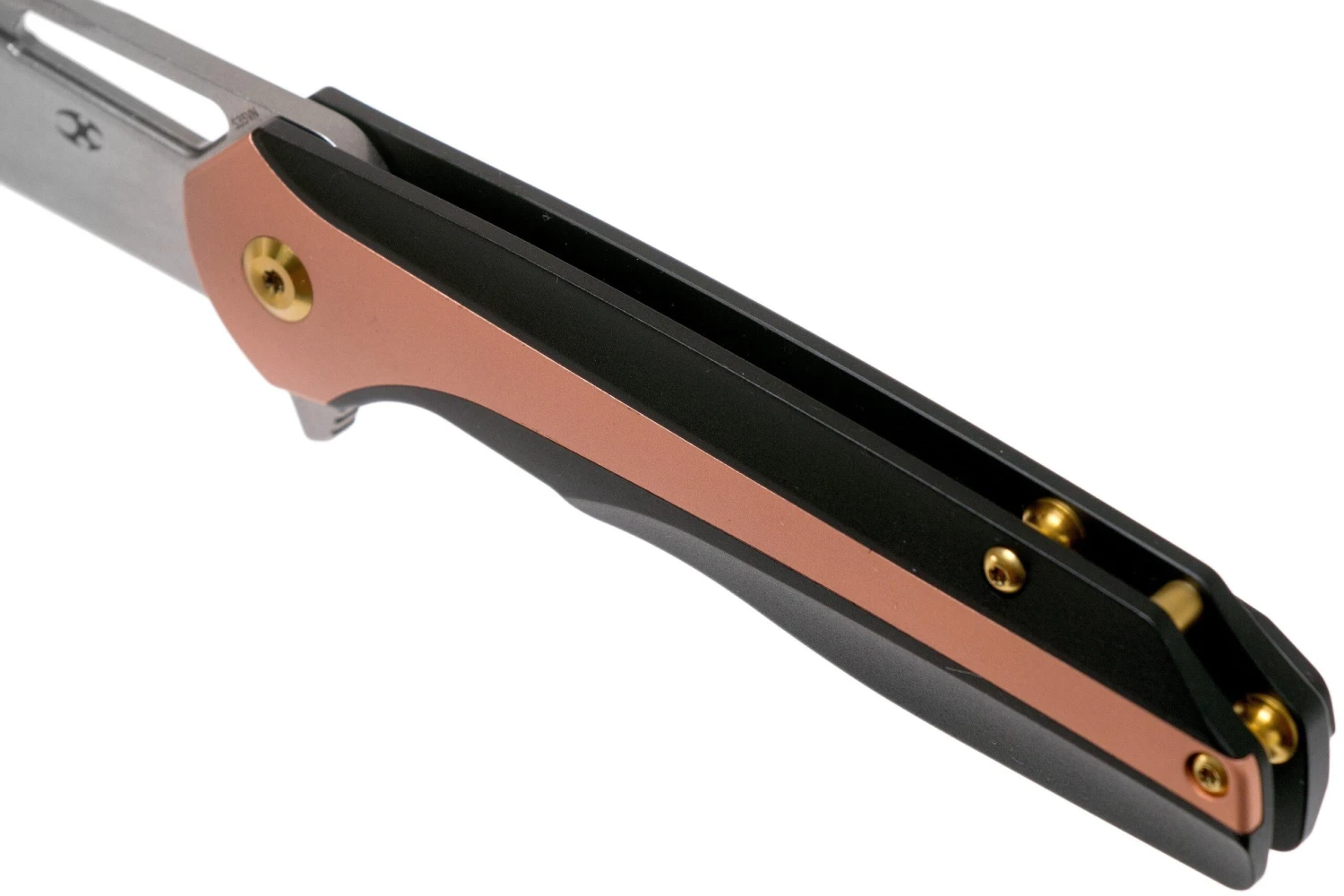 Kansept Shard K1006A7 Black Titanium, Copper Inlay Navaja, Kim Ning Design 9 Kansept Shard K1006A7 Black Titanium, Copper Inlay Navaja, Kim Ning Design - Imagen 7