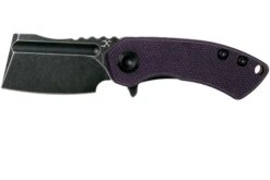 Kansept Mini Korvid T3030A3 Blackwashed, Purple G10 Navaja, Justin Koch Design