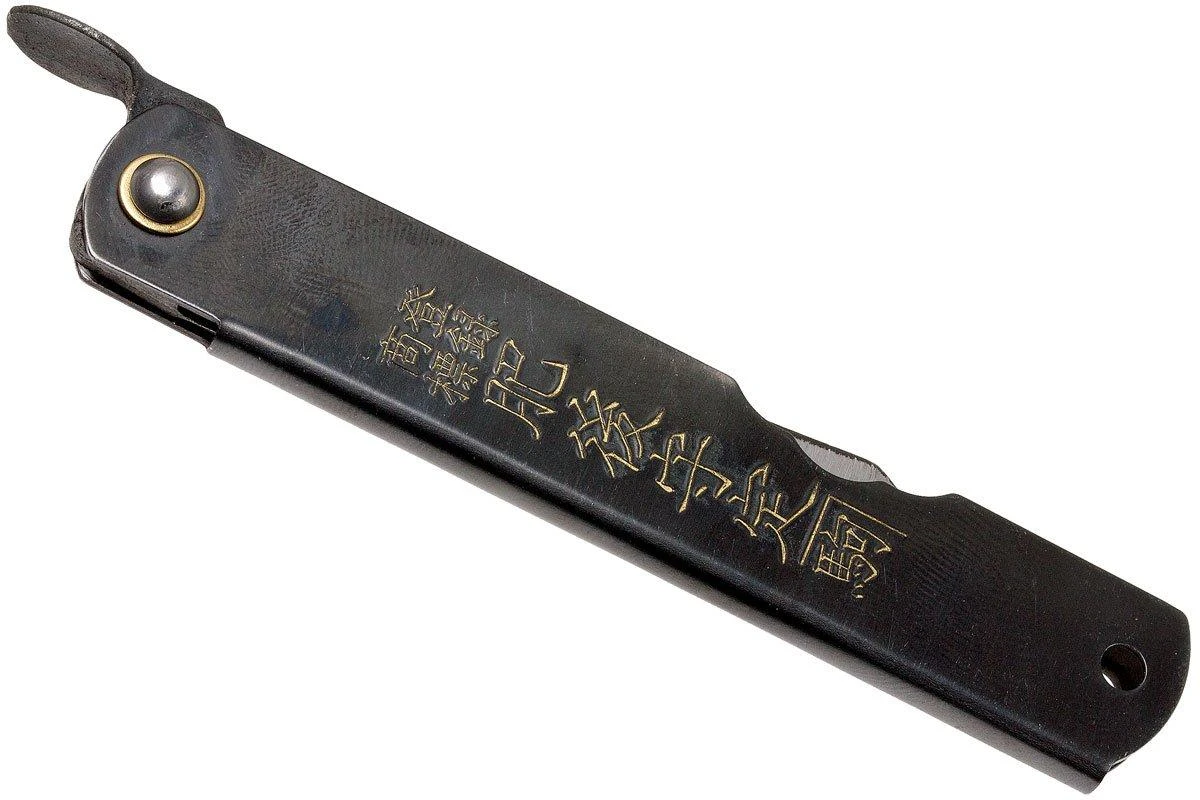 Higonokami Navaja 7,4 Cm KT-HIGO07BL, SK-acero Al Carbono, Negro 6 Higonokami Navaja 7,4 Cm KT-HIGO07BL, SK-acero Al Carbono, Negro - Imagen 4