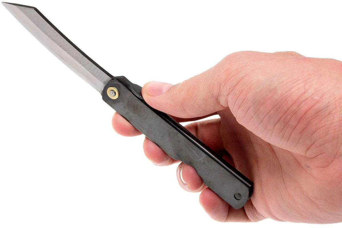 Higonokami Navaja 7,4 Cm KT-HIGO07BL, SK-acero Al Carbono, Negro 9 Higonokami Navaja 7,4 Cm KT-HIGO07BL, SK-acero Al Carbono, Negro - Imagen 7