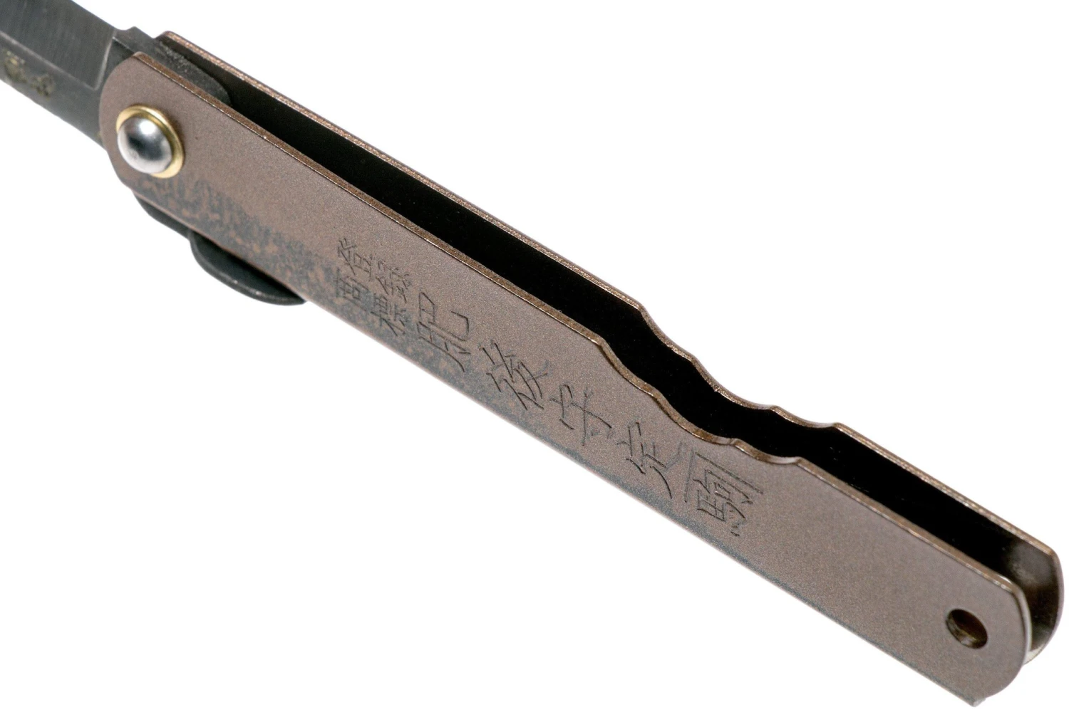 Higonokami Navaja 7,3 Cm HIGOC2B, Blue Paper Steel, Brown Black Glitter 7 Higonokami Navaja 7,3 Cm HIGOC2B, Blue Paper Steel, Brown Black Glitter - Imagen 5