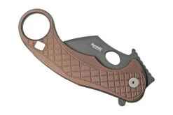 LionSteel L.E.One LE1-A-EB MagnaCut, Black, Earth Brown Aluminium, Navaja Karambit -Viper Ventas LI LE1 A EB 04 lionsteel