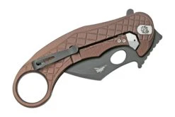 LionSteel L.E.One LE1-A-EB MagnaCut, Black, Earth Brown Aluminium, Navaja Karambit -Viper Ventas LI LE1 A EB 05 lionsteel