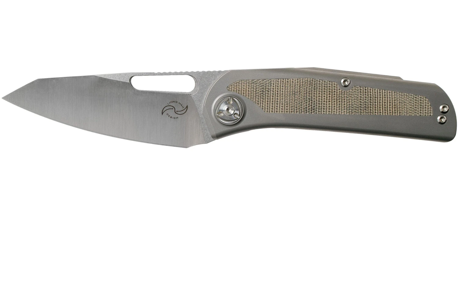 Liong Mah KUF V2 Kitchen Utility Folder, Green Canvas Micarta Navaja 3 Liong Mah KUF V2 Kitchen Utility Folder, Green Canvas Micarta Navaja