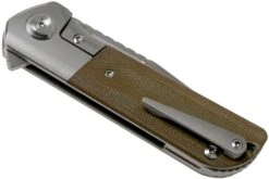 Liong Mah Lanny V2, Green Canvas Micarta, Satin M390 Navaja -Viper Ventas LO LA2 GCM 04 liong mah design