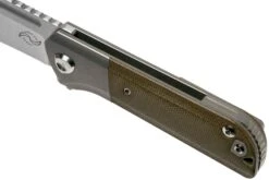 Liong Mah Lanny V2, Green Canvas Micarta, Satin M390 Navaja -Viper Ventas LO LA2 GCM 07 liong mah design