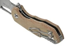 MKM Isonzo FX03M-1NC Hawkbill M390, Natural Canvas Micarta Navaja, Jesper Voxnaes Design -Viper Ventas MMK FX03M 1NC 04 mkm