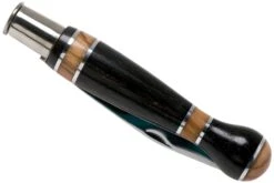 Nontron No. 25 Nickel Silver Turning Ferrule, Marquetry Ebony Olivewood, Forma De Bola NN25BOEBOL Navaja -Viper Ventas NN25BOEBOL 04 nontron
