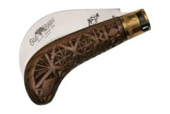 Old Bear Pruning Carved Walnut L, 9747-21-LNI Cuchillo De Jardinero -Viper Ventas OB9747 21 LNI 04 oldbear
