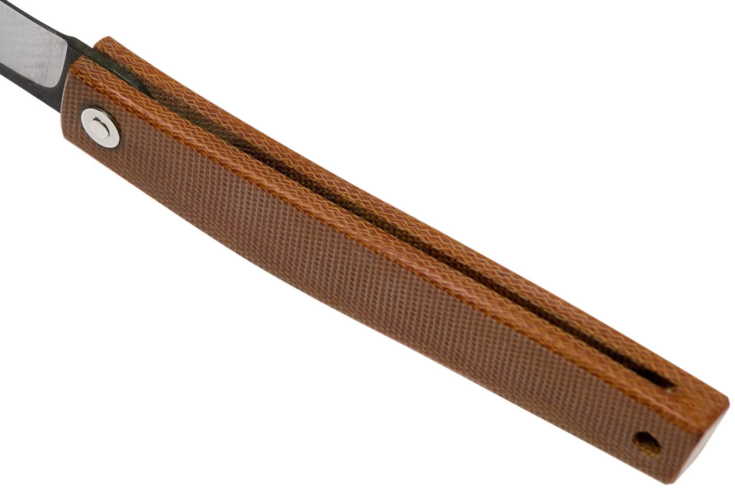 Ohta FK9 Higonokami-navaja, Natural Canvas Micarta 7 Ohta FK9 Higonokami-navaja, Natural Canvas Micarta - Imagen 5