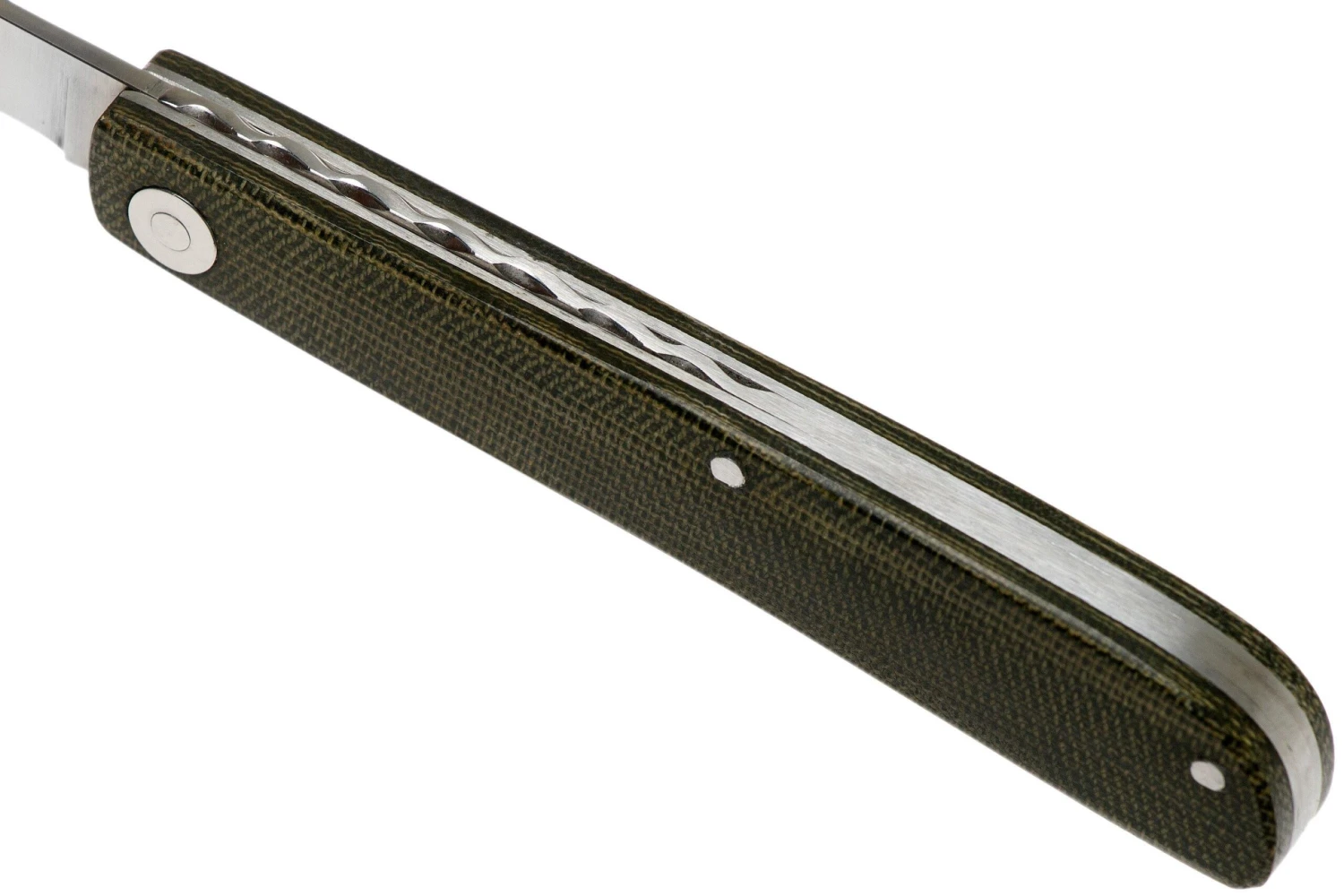 Ohta OLF SS FK Ohta Light Folder Navaja, Verde Canvas Micarta 9 Ohta OLF SS FK Ohta Light Folder Navaja, Verde Canvas Micarta - Imagen 7