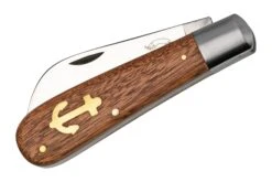Otter Anchor Knife 173 Large Carbon, Sapeli, Brass Anchor, Navaja -Viper Ventas OR173 04 otter